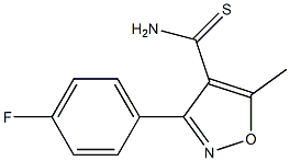 3-(4-fluorophenyl)-5-methylisoxazole-4-carbothioamide Struktur