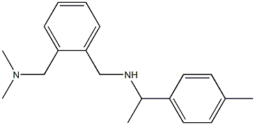 ({2-[(dimethylamino)methyl]phenyl}methyl)[1-(4-methylphenyl)ethyl]amine Struktur