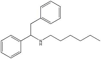 (1,2-diphenylethyl)(hexyl)amine Struktur