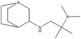 (1-{1-azabicyclo[2.2.2]octan-3-ylamino}-2-methylpropan-2-yl)dimethylamine Struktur