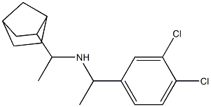 (1-{bicyclo[2.2.1]heptan-2-yl}ethyl)[1-(3,4-dichlorophenyl)ethyl]amine Struktur