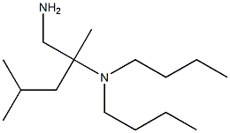 (1-amino-2,4-dimethylpentan-2-yl)dibutylamine Struktur