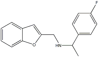 (1-benzofuran-2-ylmethyl)[1-(4-fluorophenyl)ethyl]amine Struktur