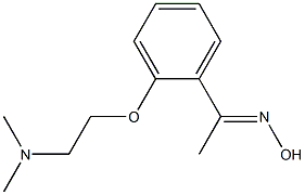 (1E)-1-{2-[2-(dimethylamino)ethoxy]phenyl}ethanone oxime Struktur