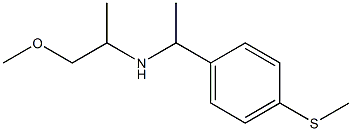 (1-methoxypropan-2-yl)({1-[4-(methylsulfanyl)phenyl]ethyl})amine Struktur