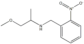 (1-methoxypropan-2-yl)[(2-nitrophenyl)methyl]amine Struktur