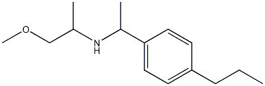 (1-methoxypropan-2-yl)[1-(4-propylphenyl)ethyl]amine Struktur