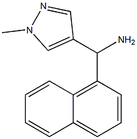 (1-methyl-1H-pyrazol-4-yl)(naphthalen-1-yl)methanamine Struktur