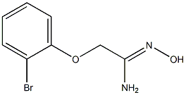 (1Z)-2-(2-bromophenoxy)-N'-hydroxyethanimidamide Struktur