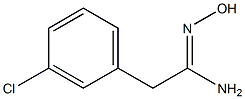 (1Z)-2-(3-chlorophenyl)-N'-hydroxyethanimidamide Struktur