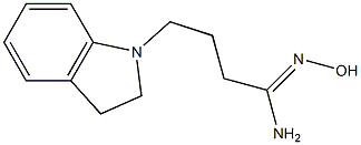 (1Z)-4-(2,3-dihydro-1H-indol-1-yl)-N'-hydroxybutanimidamide Struktur