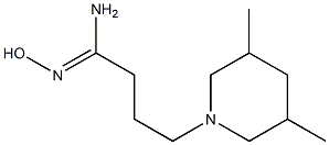 (1Z)-4-(3,5-dimethylpiperidin-1-yl)-N'-hydroxybutanimidamide Struktur