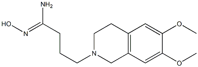 (1Z)-4-(6,7-dimethoxy-3,4-dihydroisoquinolin-2(1H)-yl)-N'-hydroxybutanimidamide Struktur