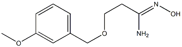 (1Z)-N'-hydroxy-3-[(3-methoxybenzyl)oxy]propanimidamide Struktur