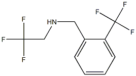 (2,2,2-trifluoroethyl)({[2-(trifluoromethyl)phenyl]methyl})amine Struktur