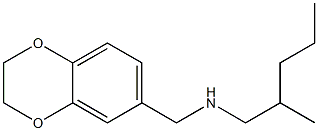 (2,3-dihydro-1,4-benzodioxin-6-ylmethyl)(2-methylpentyl)amine Struktur