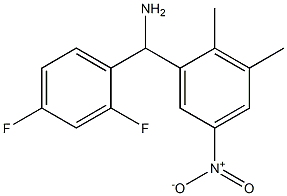 (2,4-difluorophenyl)(2,3-dimethyl-5-nitrophenyl)methanamine Struktur