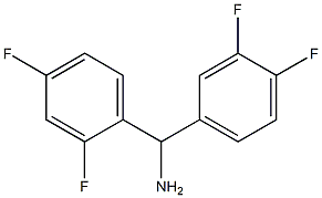 (2,4-difluorophenyl)(3,4-difluorophenyl)methanamine Struktur