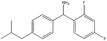 (2,4-difluorophenyl)[4-(2-methylpropyl)phenyl]methanamine Struktur