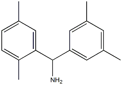 (2,5-dimethylphenyl)(3,5-dimethylphenyl)methanamine Struktur