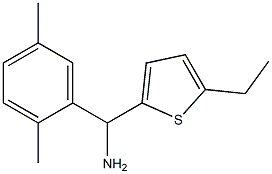 (2,5-dimethylphenyl)(5-ethylthiophen-2-yl)methanamine Struktur