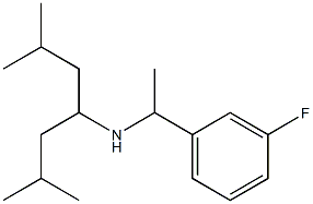 (2,6-dimethylheptan-4-yl)[1-(3-fluorophenyl)ethyl]amine Struktur