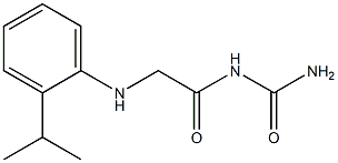 (2-{[2-(propan-2-yl)phenyl]amino}acetyl)urea Struktur