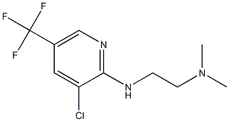 (2-{[3-chloro-5-(trifluoromethyl)pyridin-2-yl]amino}ethyl)dimethylamine Struktur