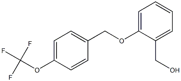 (2-{[4-(trifluoromethoxy)phenyl]methoxy}phenyl)methanol Struktur