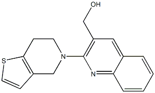 (2-{4H,5H,6H,7H-thieno[3,2-c]pyridin-5-yl}quinolin-3-yl)methanol Struktur