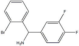 (2-bromophenyl)(3,4-difluorophenyl)methanamine Struktur