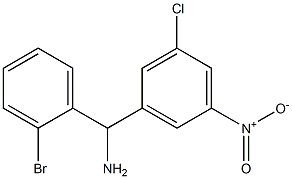 (2-bromophenyl)(3-chloro-5-nitrophenyl)methanamine Struktur