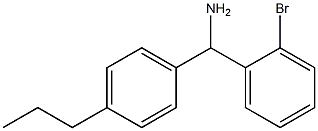 (2-bromophenyl)(4-propylphenyl)methanamine Struktur