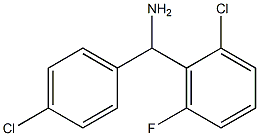 (2-chloro-6-fluorophenyl)(4-chlorophenyl)methanamine Struktur