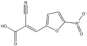 (2E)-2-cyano-3-(5-nitro-2-furyl)acrylic acid Struktur