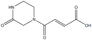 (2E)-4-oxo-4-(3-oxopiperazin-1-yl)but-2-enoic acid Struktur