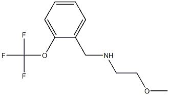 (2-methoxyethyl)({[2-(trifluoromethoxy)phenyl]methyl})amine Struktur