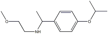 (2-methoxyethyl)({1-[4-(propan-2-yloxy)phenyl]ethyl})amine Struktur