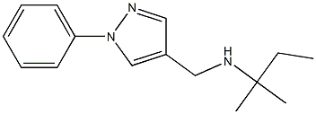 (2-methylbutan-2-yl)[(1-phenyl-1H-pyrazol-4-yl)methyl]amine Struktur