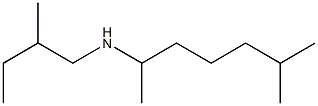 (2-methylbutyl)(6-methylheptan-2-yl)amine Struktur