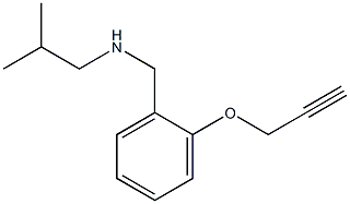 (2-methylpropyl)({[2-(prop-2-yn-1-yloxy)phenyl]methyl})amine Structure