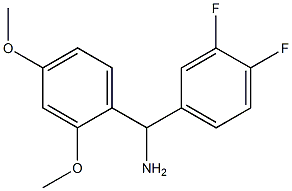 (3,4-difluorophenyl)(2,4-dimethoxyphenyl)methanamine Struktur