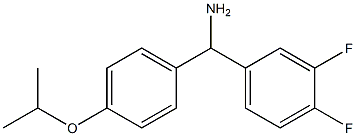 (3,4-difluorophenyl)[4-(propan-2-yloxy)phenyl]methanamine Struktur