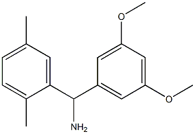 (3,5-dimethoxyphenyl)(2,5-dimethylphenyl)methanamine Struktur