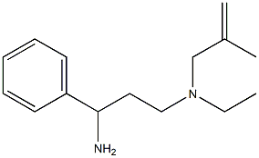 (3-amino-3-phenylpropyl)(ethyl)(2-methylprop-2-en-1-yl)amine Struktur