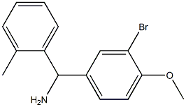 (3-bromo-4-methoxyphenyl)(2-methylphenyl)methanamine Struktur