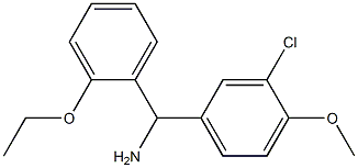 (3-chloro-4-methoxyphenyl)(2-ethoxyphenyl)methanamine Struktur