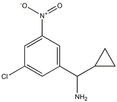 (3-chloro-5-nitrophenyl)(cyclopropyl)methanamine Struktur