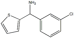 (3-chlorophenyl)(thiophen-2-yl)methanamine Struktur