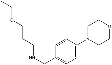 (3-ethoxypropyl)({[4-(morpholin-4-yl)phenyl]methyl})amine Struktur